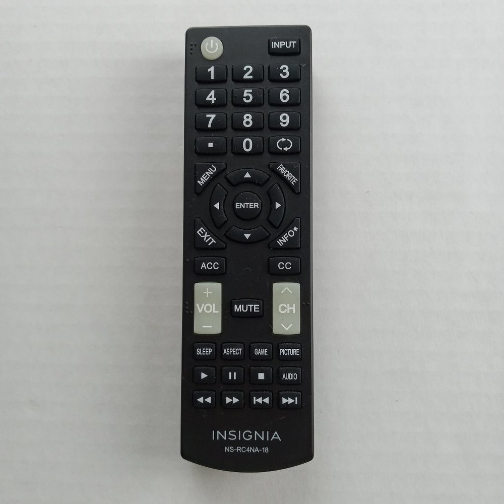 Insignia NS-RC4NA-18 Remote Control Replacement Tested & Works